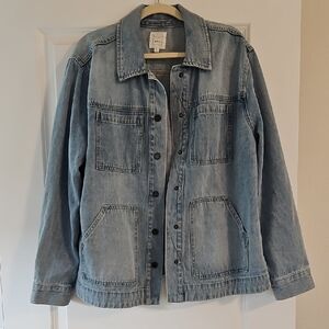 Cleo + Wolf Light Blue Denim Jacket